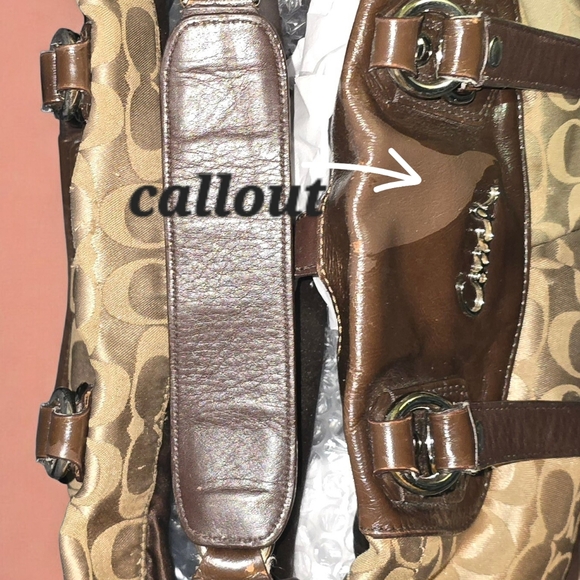 Coach Olive and Black Shoulder Bag - Picture 4 of 13